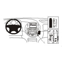 Brodit ProClip Angled Mount - Toyota Previa 2001-2006