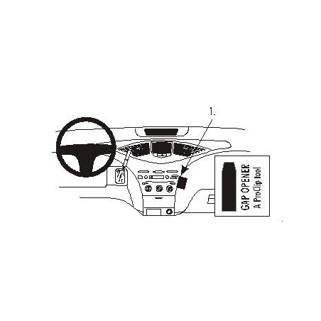Brodit ProClip Angled Mount - Toyota Prius 2000-2003