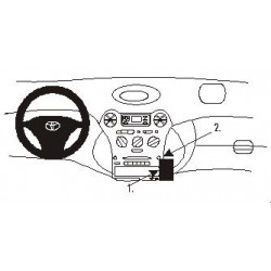 Brodit ProClip angled mount - Toyota Yaris/Yaris Verso 99-05