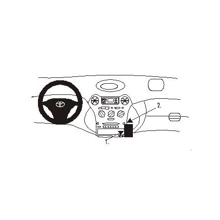 Brodit ProClip angled mount - Toyota Yaris/Yaris Verso 99-05