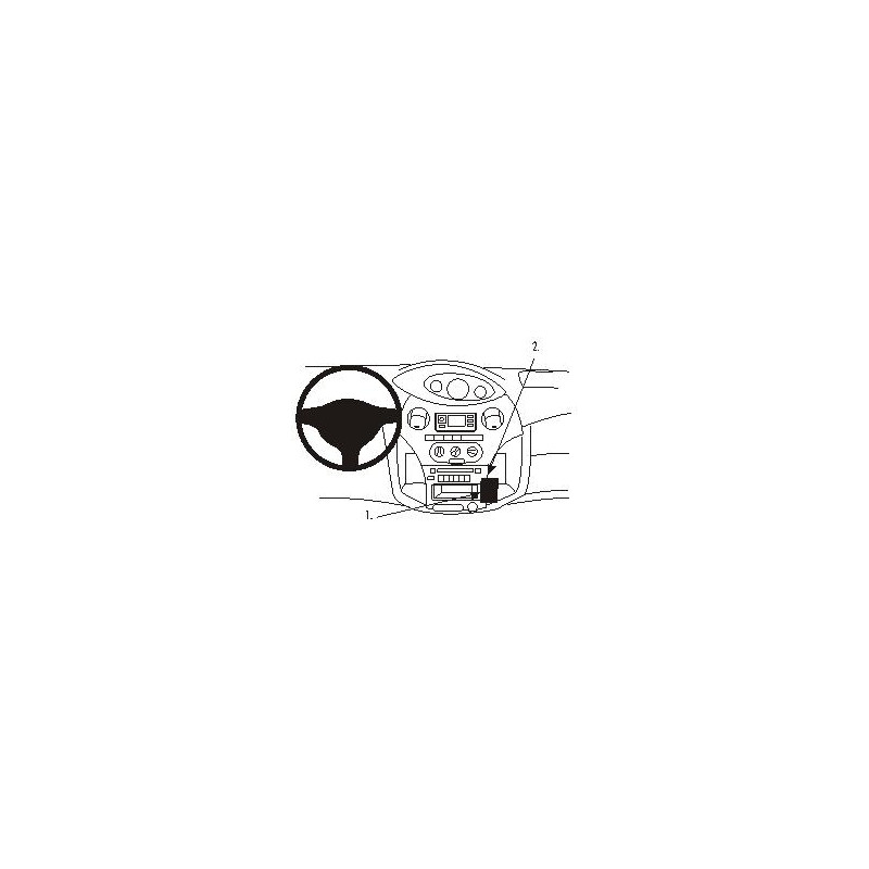 Brodit ProClip angled mount - Toyota Yaris 2003-2005 Brodit ProClip angled mount - Toyota Yaris 2003-2005