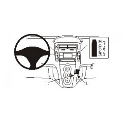 Brodit ProClip angled mount - Toyota Yaris 2006-2011