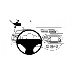 Brodit ProClip left mount - Toyota Yaris 2012-2014