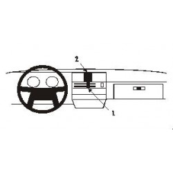 Brodit ProClip Center mount - Volvo 340/360 1984-1989