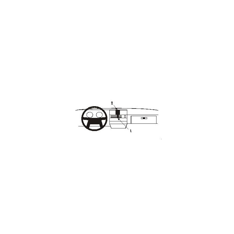 Brodit ProClip Center mount - Volvo 340/360 1984-1989 Brodit ProClip Center mount - Volvo 340/360 1984-1989