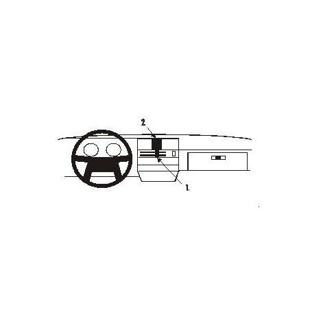Brodit ProClip Center mount - Volvo 340/360 1984-1989