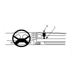 Brodit ProClip Center Mount - Volvo F10/F12 1978-1995