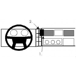 Brodit ProClip Center mount - Volvo FL6/FS7 86-99