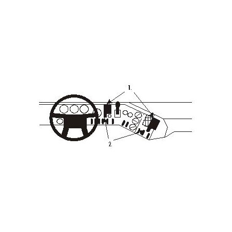 Brodit ProClip Center mount - Volvo FL7/FL10 86-98