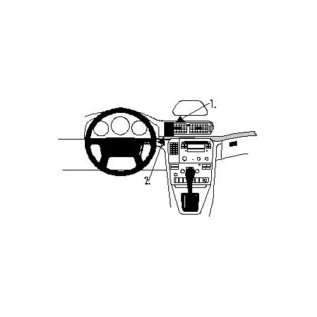 Brodit ProClip Center Mount - Volvo S80 99-06