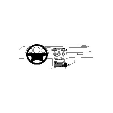 BRODIT ProClip Angled mount - Mercedes Benz A-Class 98-00