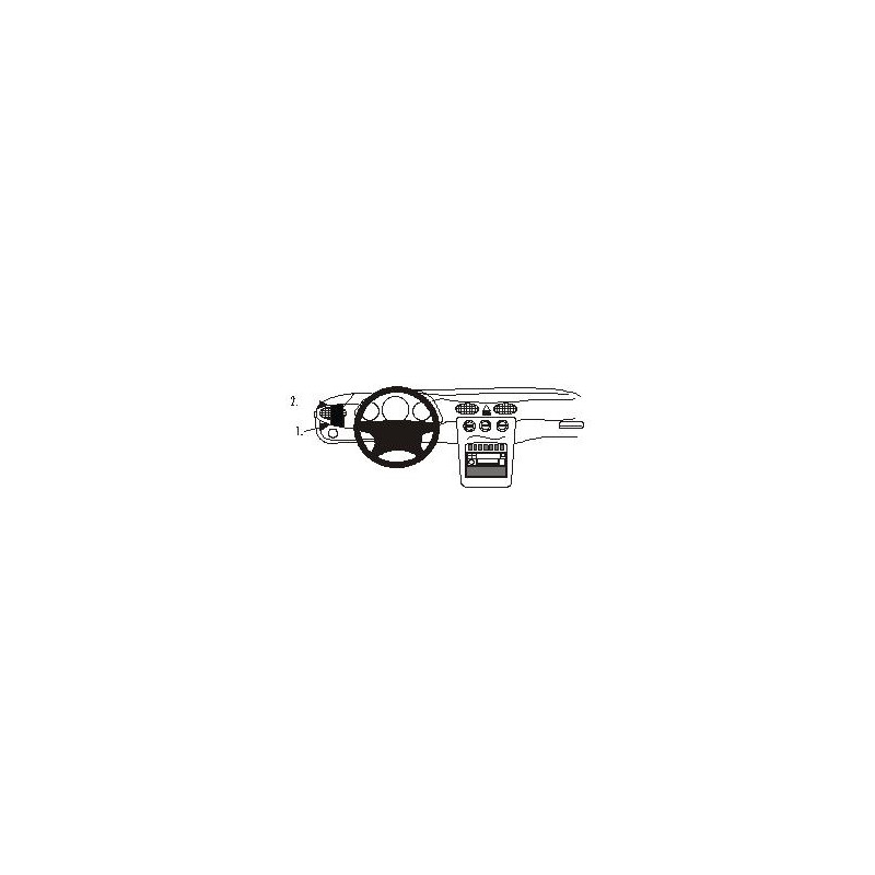 BRODIT ProClip Left mount - Mercedes Benz A-Class 98-00 BRODIT ProClip Left mount - Mercedes Benz A-Class 98-00
