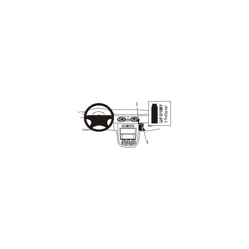 BRODIT ProClip Angled mount - Mercedes Benz A-Class 01-04 BRODIT ProClip Angled mount - Mercedes Benz A-Class 01-04