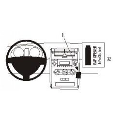 BRODIT ProClip Angled mount- Mercedes Benz A-Class 05-12 Classic