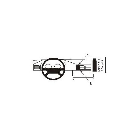 Brodit ProClip Center Mount Mercedes Benz 124 (200-500E) 86-94
