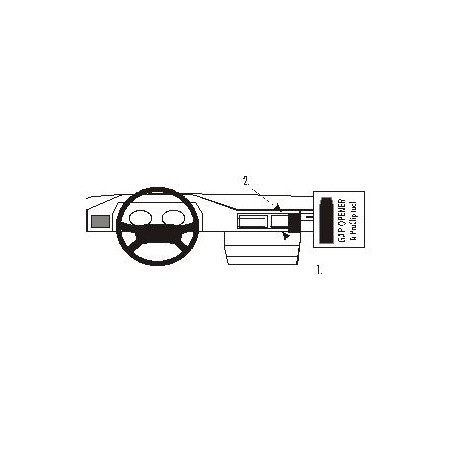 Brodit ProClip Angled Mount Mercedes Benz 124 (200-500E) 86-94