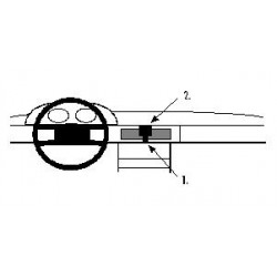 Brodit ProClip Center Mount Mercedes Benz 126 (280-560) 81-92