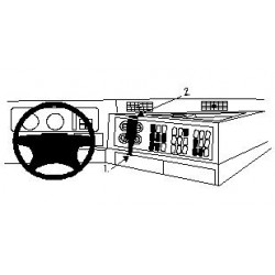 Brodit ProClip Angled Mount - Mercedes Benz Actros 97-02