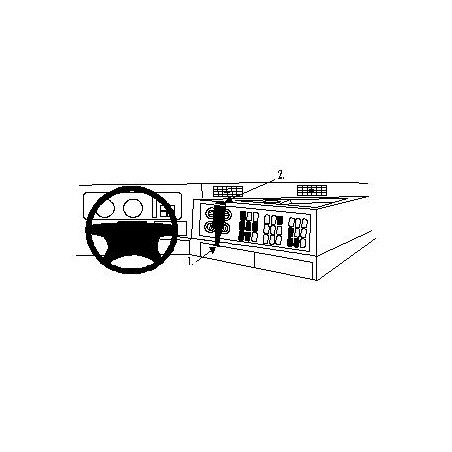 Brodit ProClip Angled Mount - Mercedes Benz Actros 97-02