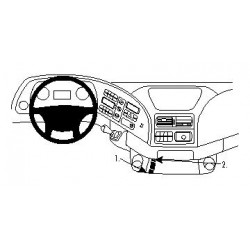 Brodit ProClip Angled Mount, Low - Mercedes Benz Actros 03-13