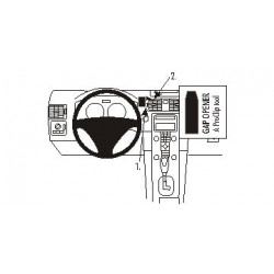 Brodit ProClip Center mount, Left- Volvo C30/C70/S40/V50 04-15
