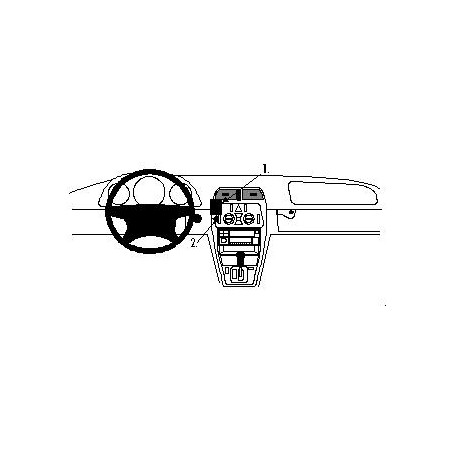 Brodit ProClip Center mount - Mercedes Benz CLK-Class 97-01