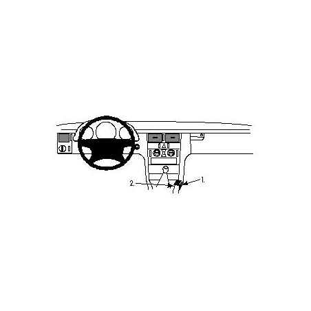 Brodit ProClip Console mt Mercedes Benz E-Class multi mod. 95-02