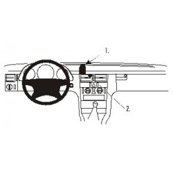 Brodit Forsterket ProClip Center mnt Mercedes Benz E-Class 95-02