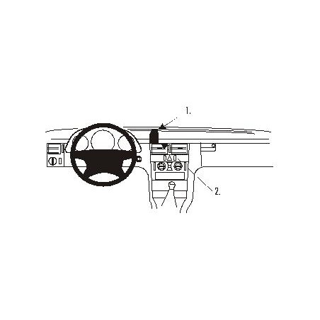 Brodit Forsterket ProClip Center mnt Mercedes Benz E-Class 95-02