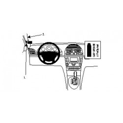 Brodit ProClip Left mount high Mercedes Benz E-Class multi 02-09