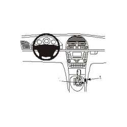 Brodit ProClip Console Angled- Mercedes Benz E-Class multi 02-09