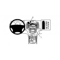Brodit ProClip Center mount - Hyundai Santa Fe 2006-2012