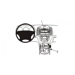 Brodit ProClip Console mount - Hyundai Santa Fe 2006-2012