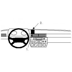 Brodit ProClip Center mnt Mercedes Geländewagen/Puch G 4X4 79-89
