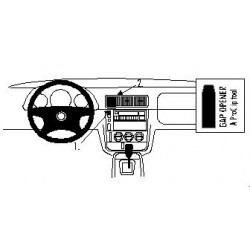 Brodit ProClip Center mount - Mercedes Benz M-Class/ML 98-04