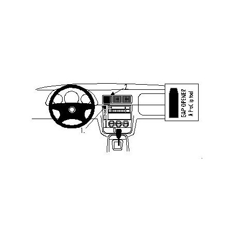 Brodit ProClip Center mount - Mercedes Benz M-Class/ML 98-04
