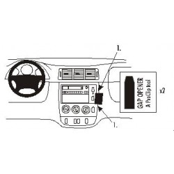 Brodit ProClip Angled mount - Mercedes Benz M-Class/ML 98-04