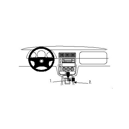 Brodit ProClip Console mount - Mercedes Benz M-Class/ML 98-99