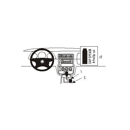 Brodit ProClip Console mount - Mercedes Benz M-Class/ML 00-04