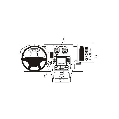 Brodit ProClip Center mount - Mercedes Benz M-Class/ML 05-11