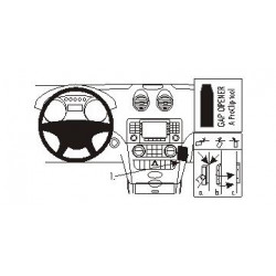 Brodit ProClip Angled mount - Mercedes Benz M-Class/ML 05-11
