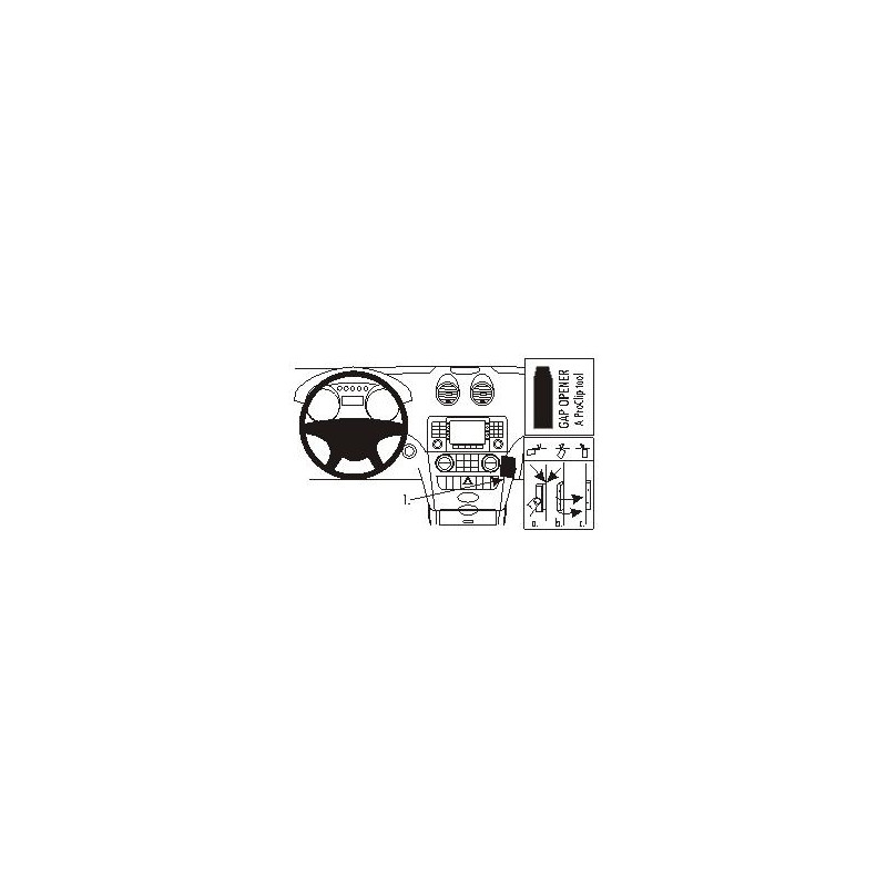 Brodit ProClip Angled mount - Mercedes Benz M-Class/ML 05-11 Brodit ProClip Angled mount - Mercedes Benz M-Class/ML 05-11