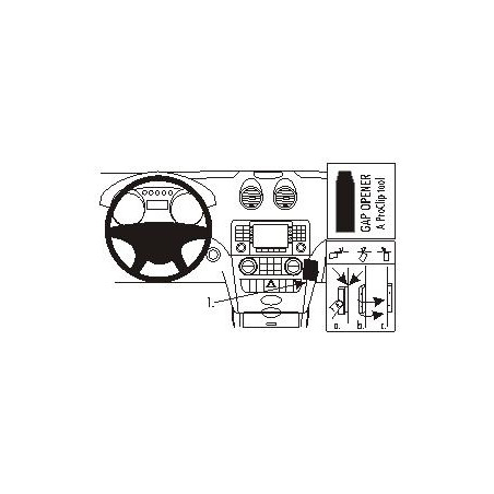Brodit ProClip Angled mount - Mercedes Benz M-Class/ML 05-11