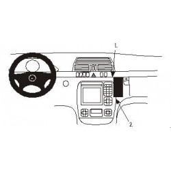 Brodit ProClip Angled mount - Mercedes Benz S-Class 00-02