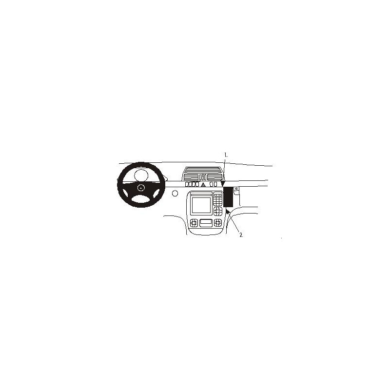 Brodit ProClip Angled mount - Mercedes Benz S-Class 00-02
