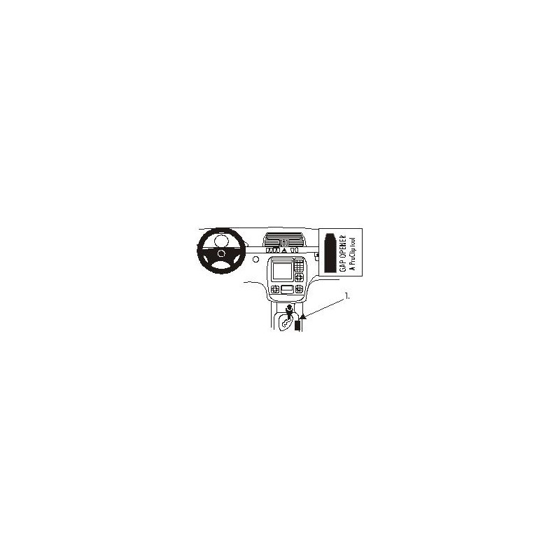 Brodit ProClip Console mount - Mercedes Benz S-Class 00-02 Brodit ProClip Console mount - Mercedes Benz S-Class 00-02