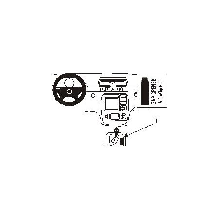 Brodit ProClip Console mount - Mercedes Benz S-Class 00-02