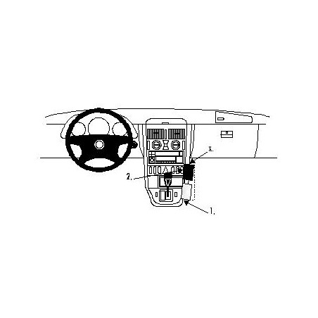 Brodit Proclip Angled Mount Mercedes Benz SLK-Class 97-04