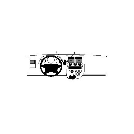 Brodit ProClip Center Mount - Mercedes Benz V-Class/Vito 96-03