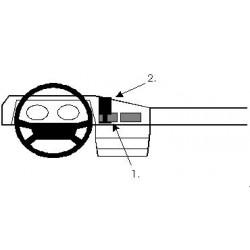 Brodit ProClip Center Mount- Mercedes Benz W201 (190/190E) 84-92